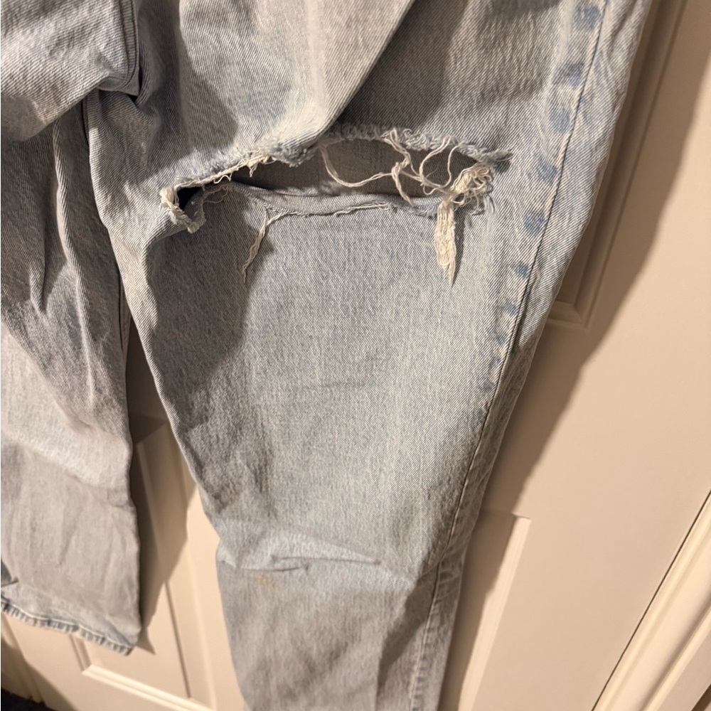 Abercrombie & Fitch Curve Love Ultra High Rise 90s Straight Denim Jeans 32 long - Picture 4 of 6